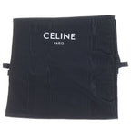 Celine Moon High Rhinestone Decoration Leather Cut Western Boots Black — view 6