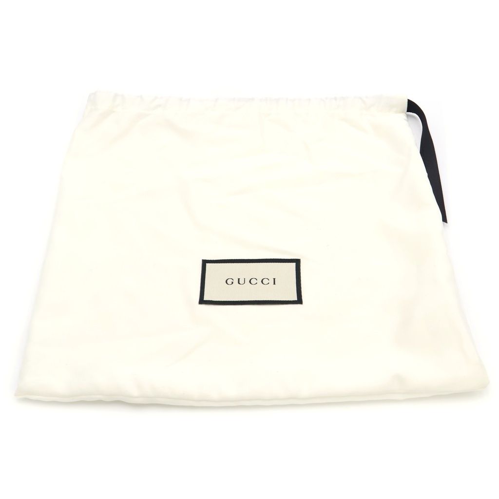 Gucci Butterfly Flower Patch Zip Clutch Pouch Black — view 8