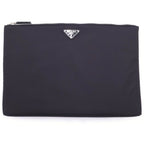 Prada Tessuto Nero Nylon Clutch Pouch Black