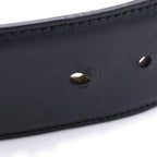 Fendi FF Big Logo Buckle Leather Belt Black — view 6