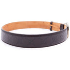 Gucci Interlocking GG Buckle Leather Striped Belt — view 3
