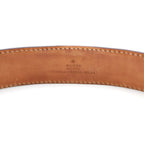 Gucci Interlocking GG Buckle Leather Striped Belt — view 6