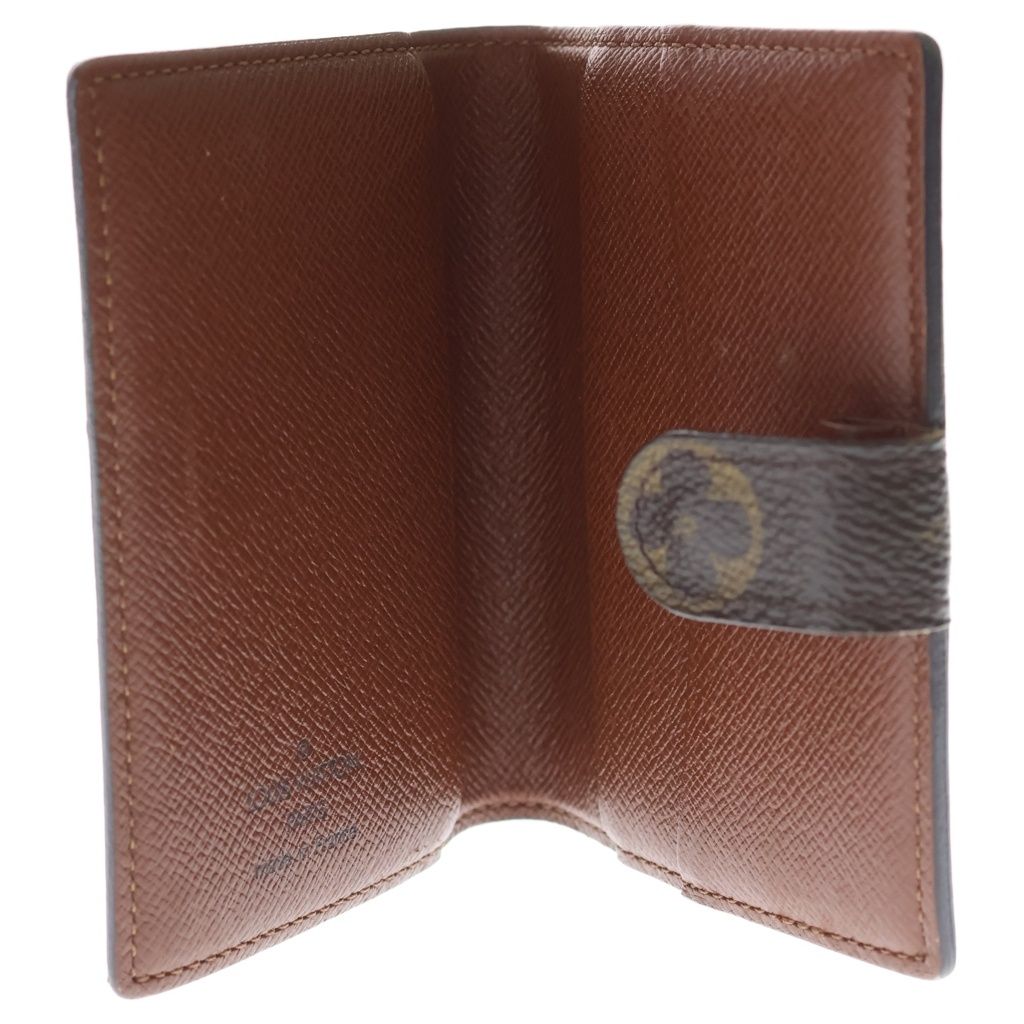 Louis Vuitton Monogram Agenda Mini Leather Notebook Cover Card Case Brown — view 4