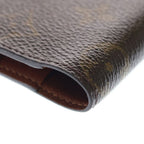 Louis Vuitton Monogram Agenda Mini Leather Notebook Cover Card Case Brown — view 6