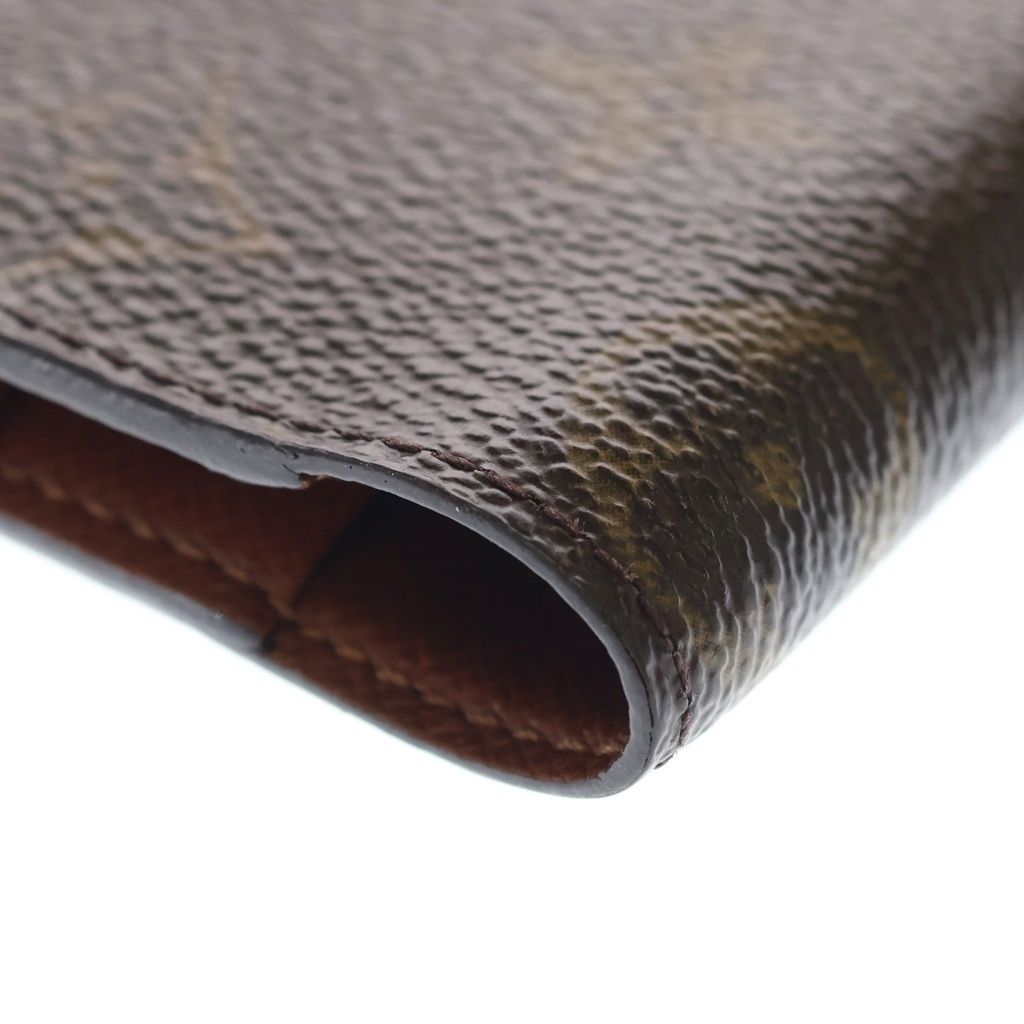 Louis Vuitton Monogram Agenda Mini Leather Notebook Cover Card Case Brown — view 6