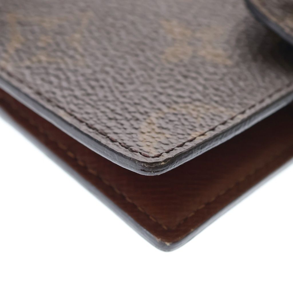 Louis Vuitton Monogram Agenda Mini Leather Notebook Cover Card Case Brown — view 5