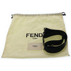 Fendi Peekaboo Eyec Cross 2-Way Shoulder Bag Black Leather Silver — view 8