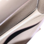 Hermes Constance Slim Wallet Bifold Etoupe Epsom Logo Silver Brown — view 4