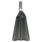 Fendi Peekaboo Icy Small 2-Way Shoulder Bag Gray Leather Silver — view 3