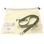 Fendi Peekaboo Icy Small 2-Way Shoulder Bag Gray Leather Silver — view 8