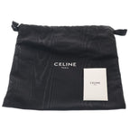 Celine Teen Triomphe Shoulder Bag Black Shiny Calfskin Gold — view 8