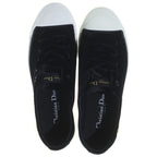 Dior Lucky Sneakers Black White Velour — view 4