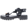 Celine Leo Strappy Sandals Logo Strap Black