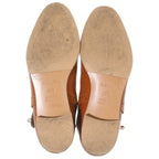 Hermes Kelly Neo Leather Short Boots Shoes Silver Brown — view 5
