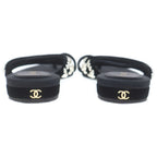 Chanel Pearl Flat Sandals Black — view 3