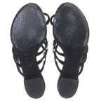 Chanel Pearl Flat Sandals Black — view 5