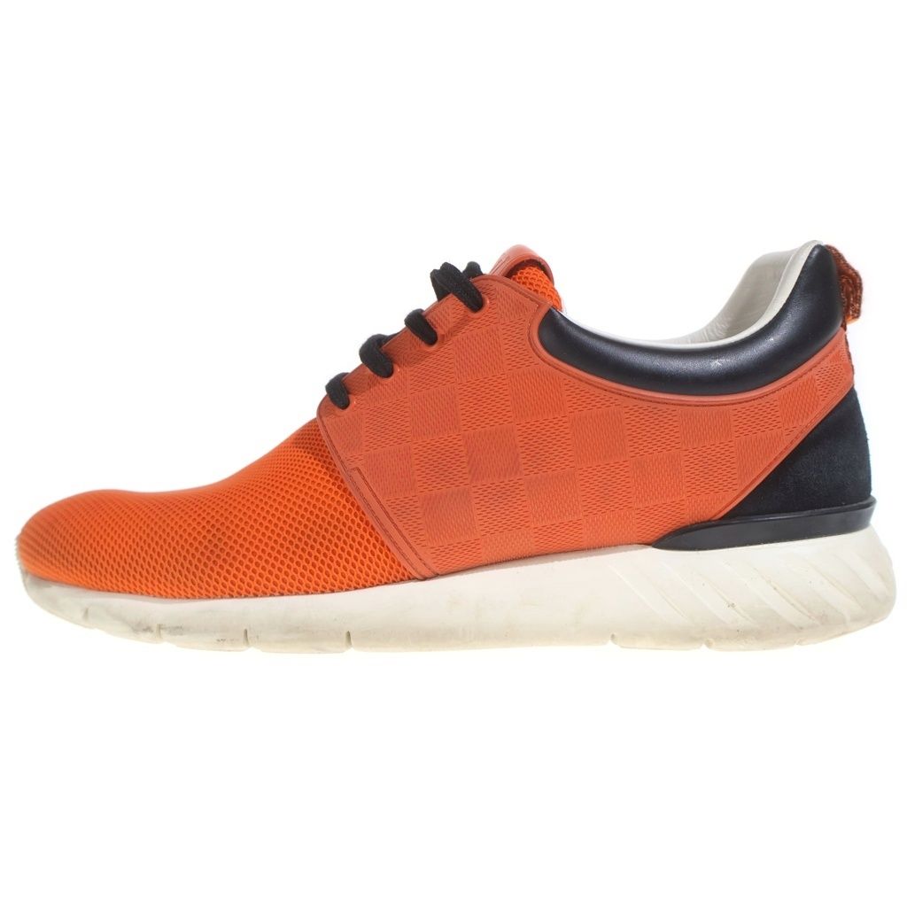 Louis Vuitton Damier Low Cut Sneakers Running Shoes Mesh Orange