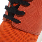 Louis Vuitton Damier Low Cut Sneakers Running Shoes Mesh Orange — view 6
