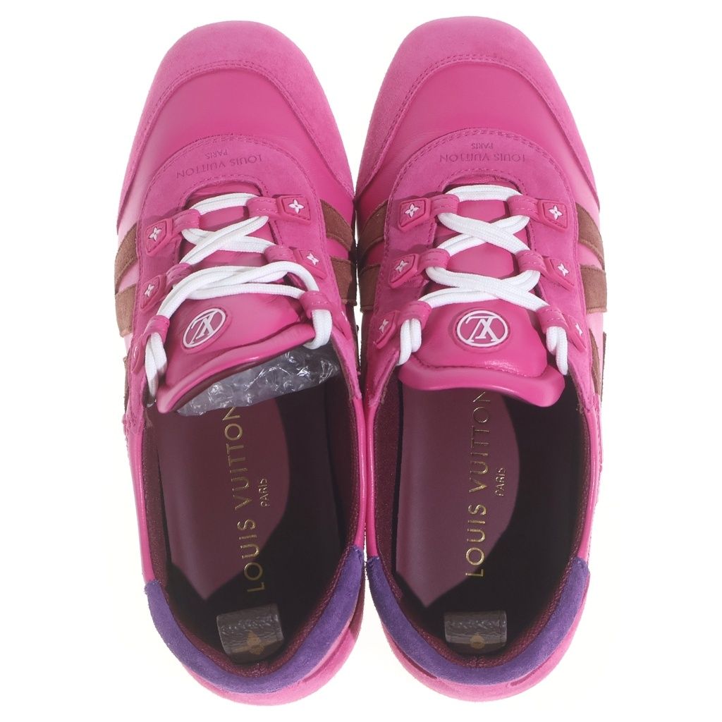 Louis Vuitton LV Sneakers Pink Leather Lace — view 4