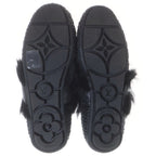 Louis Vuitton Haven Flat Mule Shoes Calf Leather Metal Parts Black — view 5