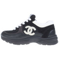 Chanel CC Logo Low Cut Sneakers Black