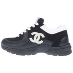 Chanel CC Logo Low Cut Sneakers Black