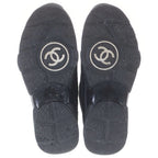 Chanel CC Logo Low Cut Sneakers Black — view 5