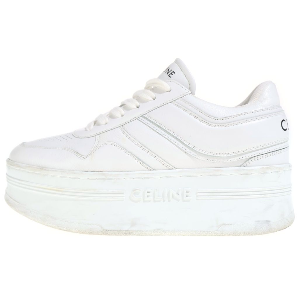 Celine Logo Low Cut Sneakers White