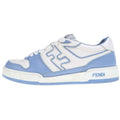 Fendi Logo Low Cut Sneakers White Blue 6