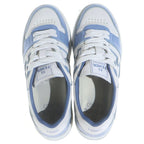 Fendi Logo Low Cut Sneakers White Blue 6 — view 4