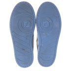 Fendi Logo Low Cut Sneakers White Blue 6 — view 5