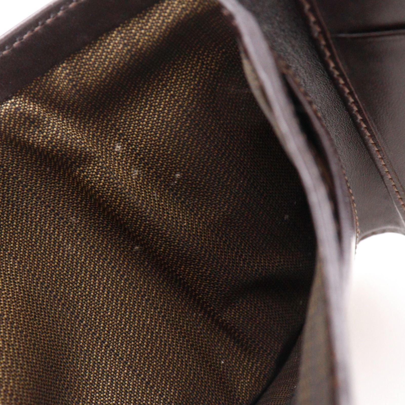 Fendi Zucca Nylon Canvas Brown Trifold Wallet — view 8