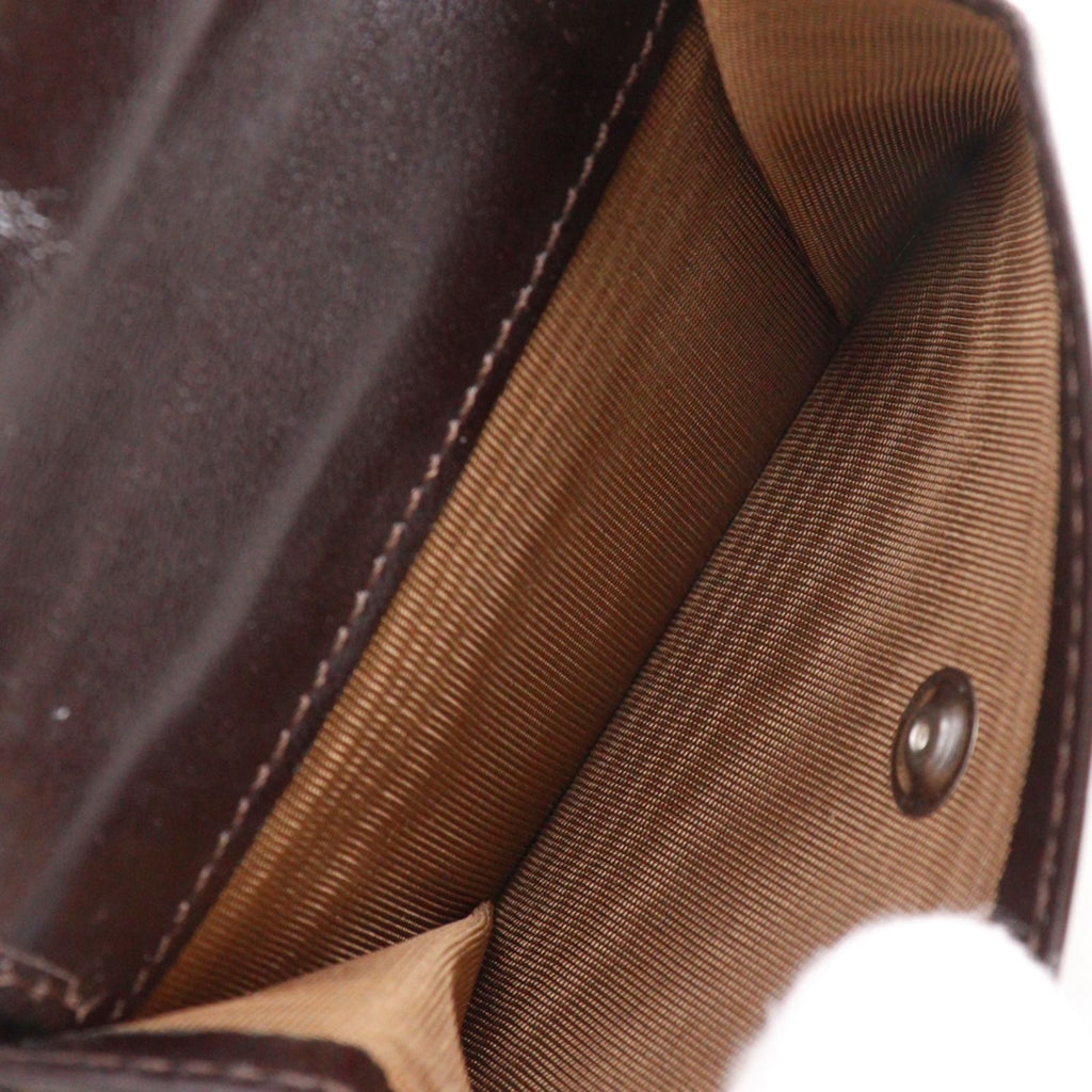 Fendi Zucca Nylon Canvas Brown Trifold Wallet — view 7