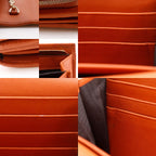 Gucci GG Embossed Leather Orange Chain Wallet Shoulder — view 9