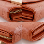 Gucci GG Embossed Leather Orange Chain Wallet Shoulder — view 4