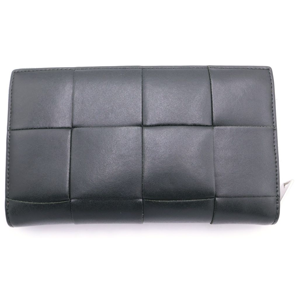 Bottega Veneta Cassette Zip Around Wallet Leather Dark Green — view 2
