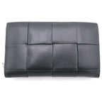 Bottega Veneta Cassette Zip Around Wallet Leather Dark Green