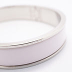 Hermes Bangle Clic Clac PM Metal Silver Pink Bracelet — view 8