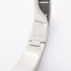 Hermes Bangle Clic Clac PM Metal Silver Pink Bracelet — view 5