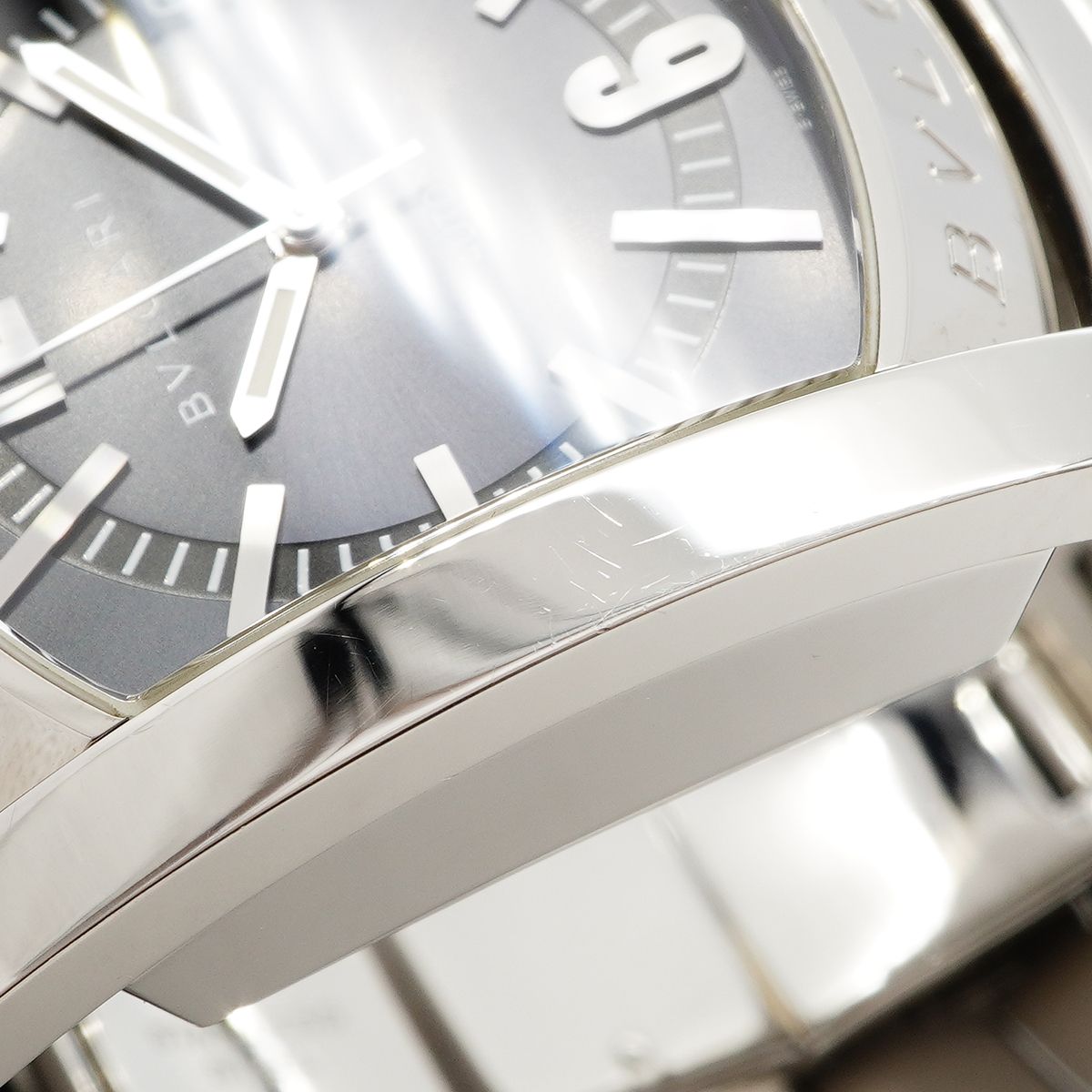 Bvlgari Assioma Gray Dial Watch — view 7
