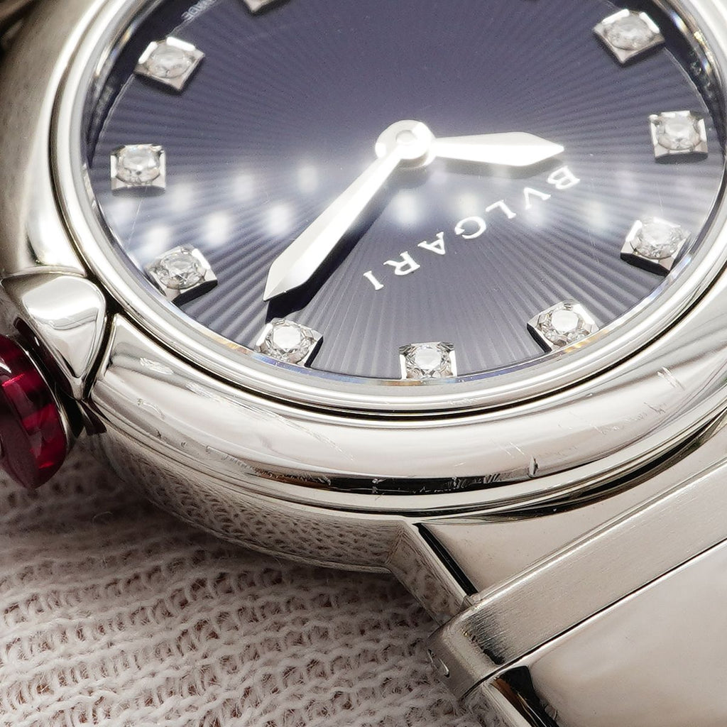 Bvlgari Lucia Diamond Navy Dial Watch — view 7