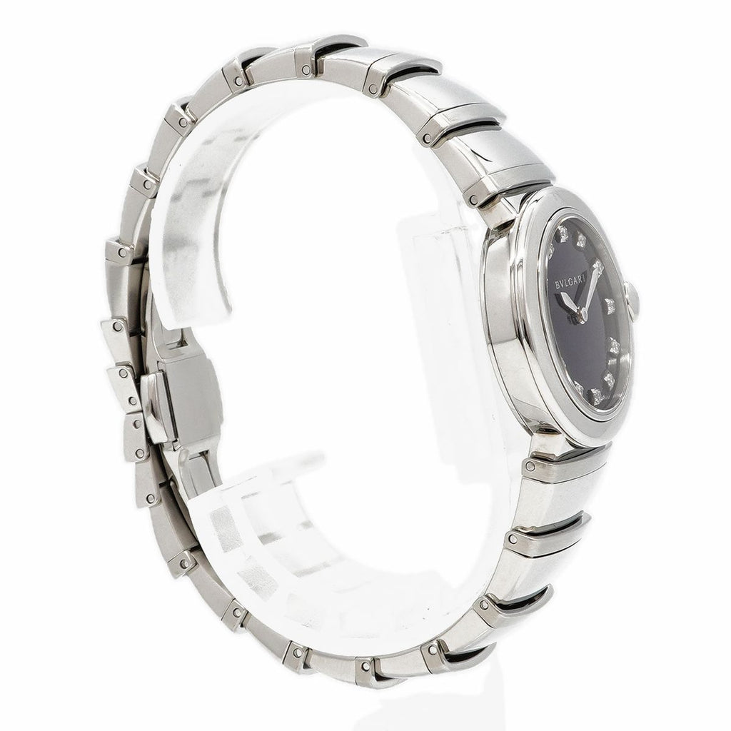 Bvlgari Lucia Diamond Navy Dial Watch — view 3