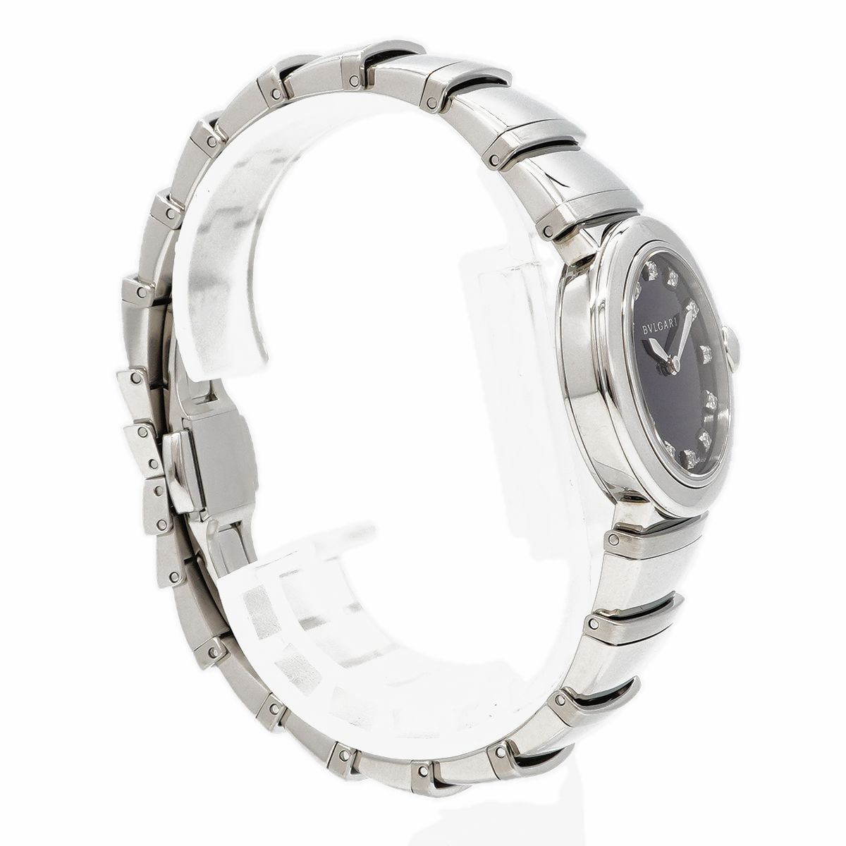 Bvlgari Lucia Diamond Navy Dial Watch — view 3