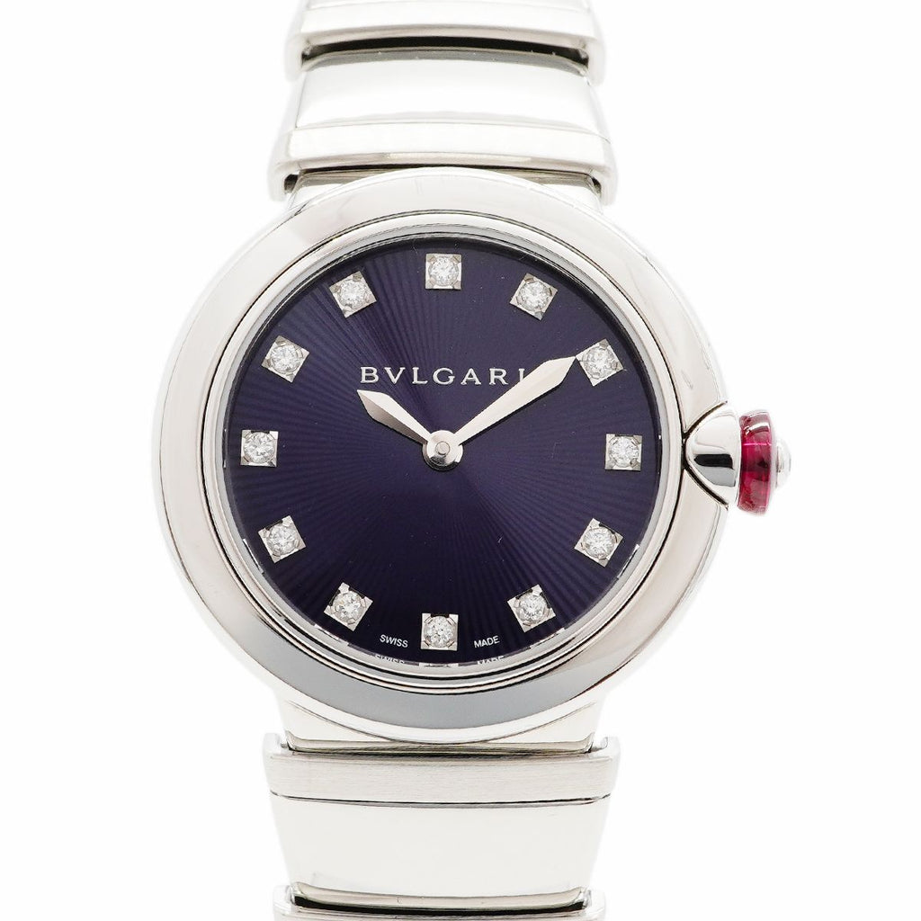 Bvlgari Lucia Diamond Navy Dial Watch
