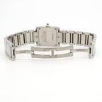 Cartier Tank Francaise SM Ivory Dial Watch — view 4