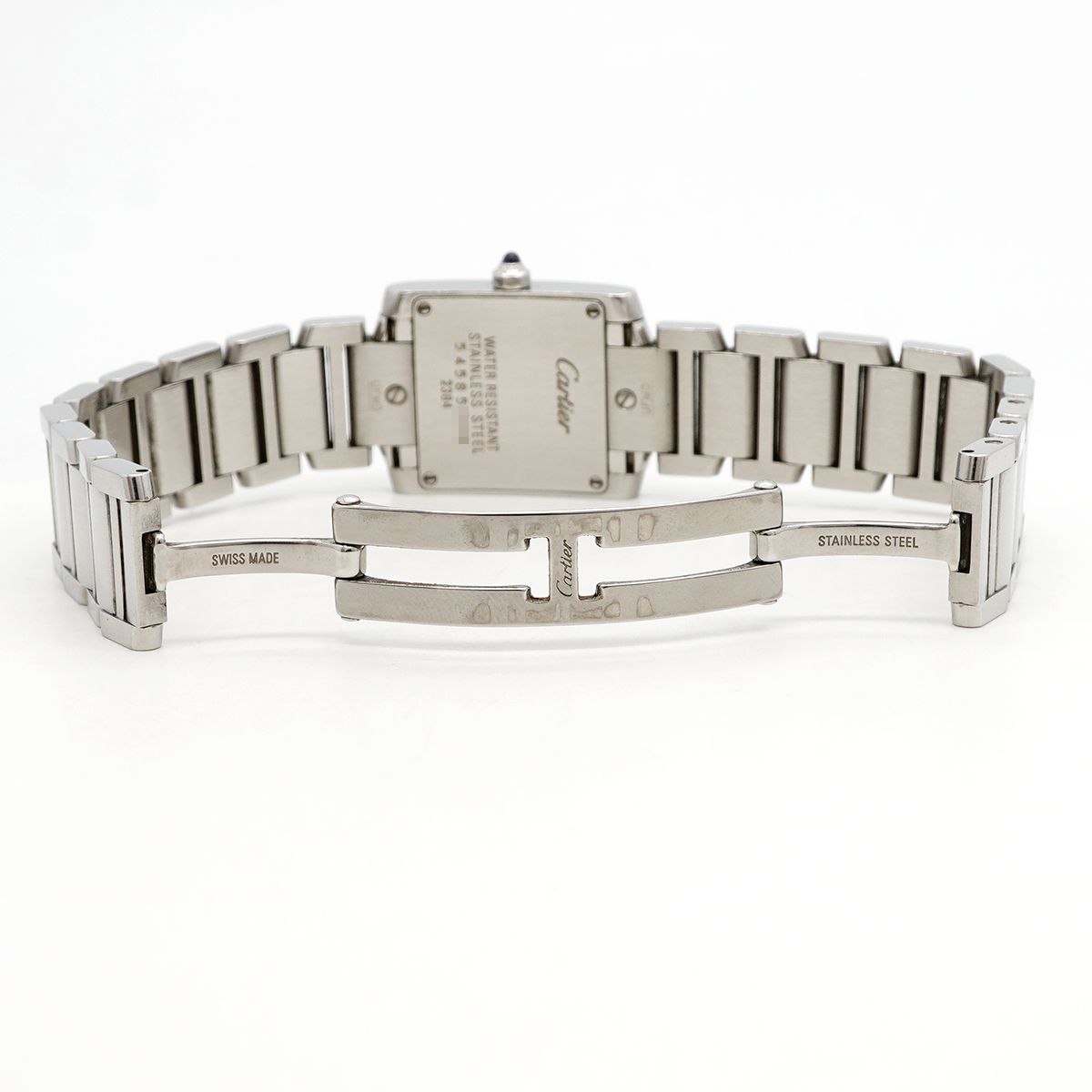 Cartier Tank Francaise SM Ivory Dial Watch — view 4