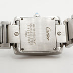 Cartier Tank Francaise SM Ivory Dial Watch — view 5