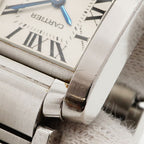 Cartier Tank Francaise SM Ivory Dial Watch — view 7
