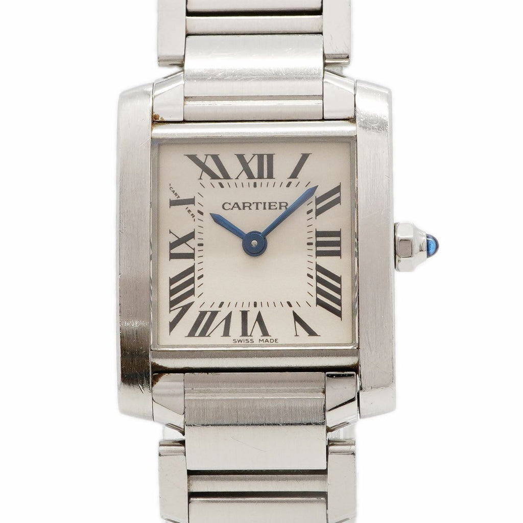 Cartier Tank Francaise SM Ivory Dial Watch