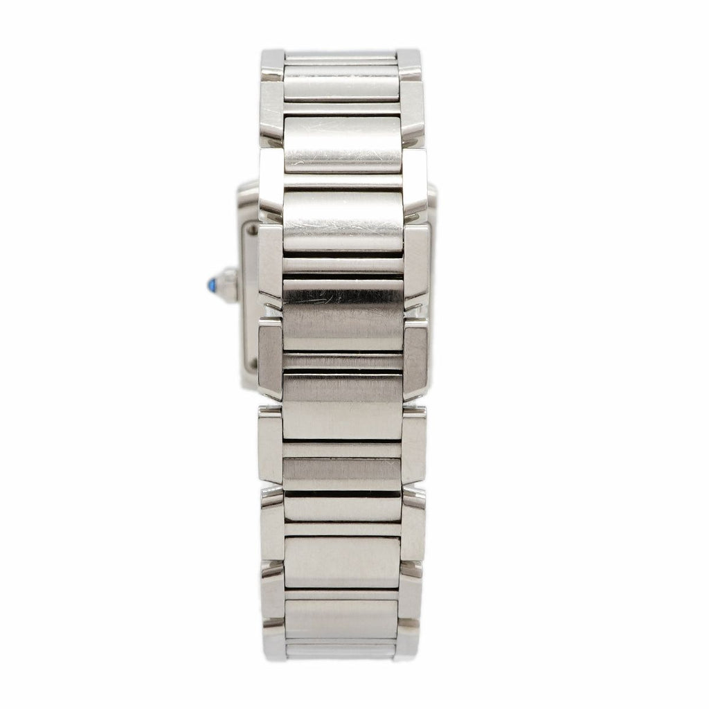 Cartier Tank Francaise SM Ivory Dial Watch — view 8